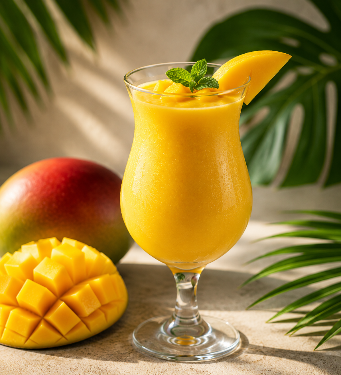 Tropikal mango smoothie tarifi